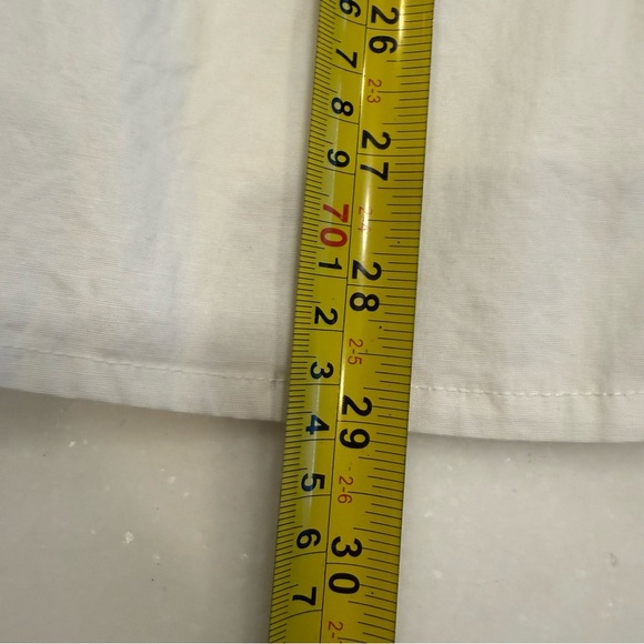 Cottonade Paris Women’s White Shirt Collared V-Neck Back Zip Sz 4 - Picture 8 of 11